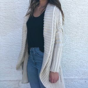 Anthropologie | The Cue Cream Chunky Knit Sweater